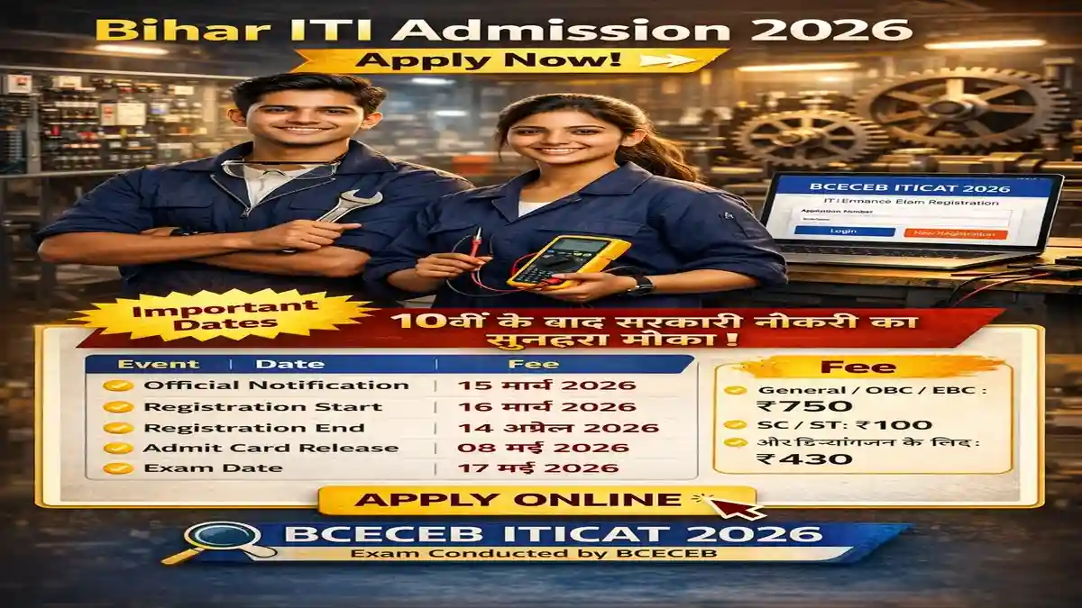 Bihar ITI Admission 2026