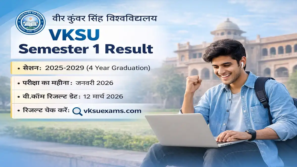VKSU UG Semester 1 Result 2025-29