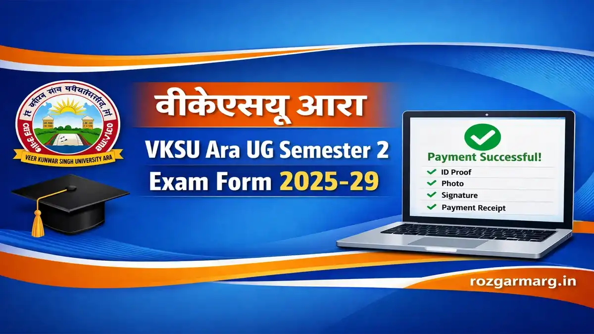 VKSU UG Semester 2 Exam Form 2025-29