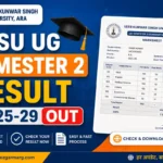 VKSU UG Semester 2 Result 2025-29