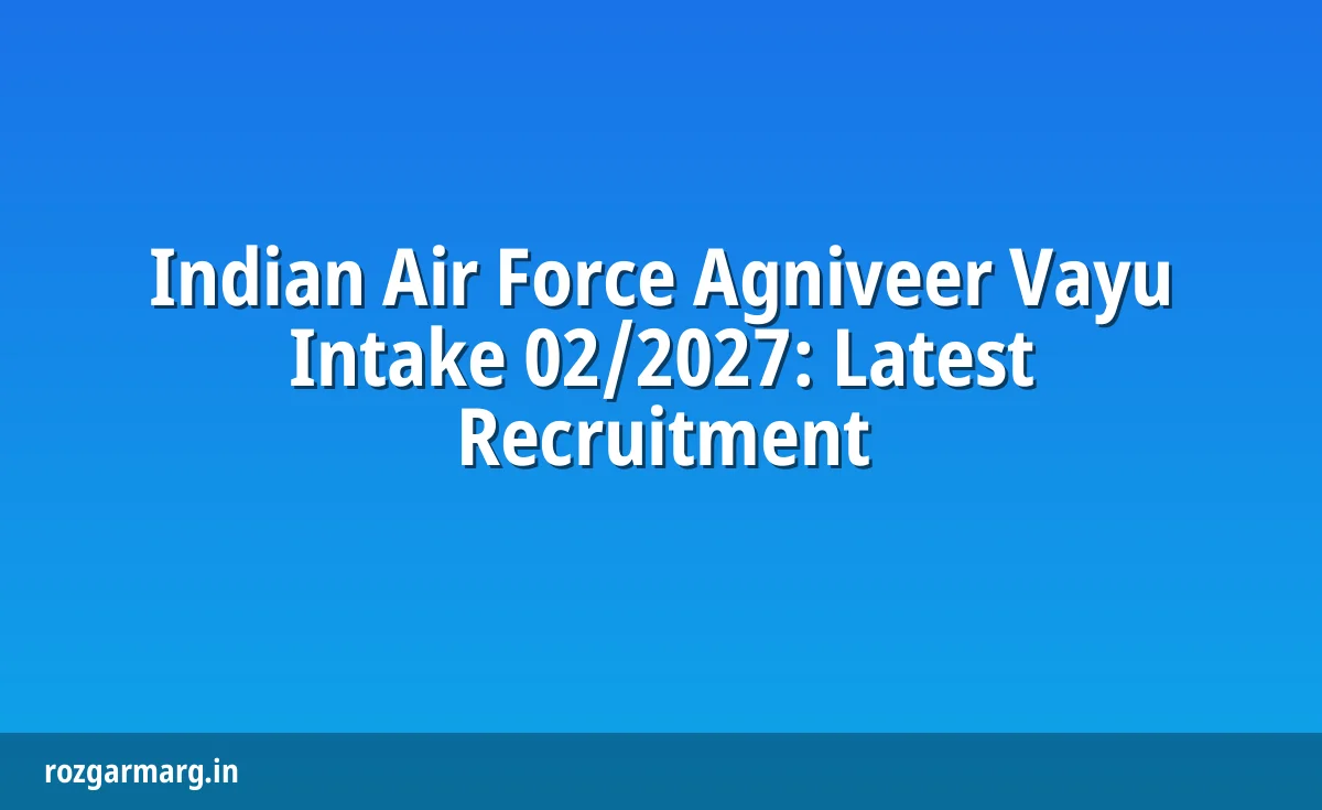 Indian Air Force Agniveer Vayu Recruitment 2027 promotional image