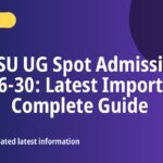 VKSU UG Spot Admission 2026-30 - VKSU UG Spot Admission 2026-30: Latest Important Complete Guide